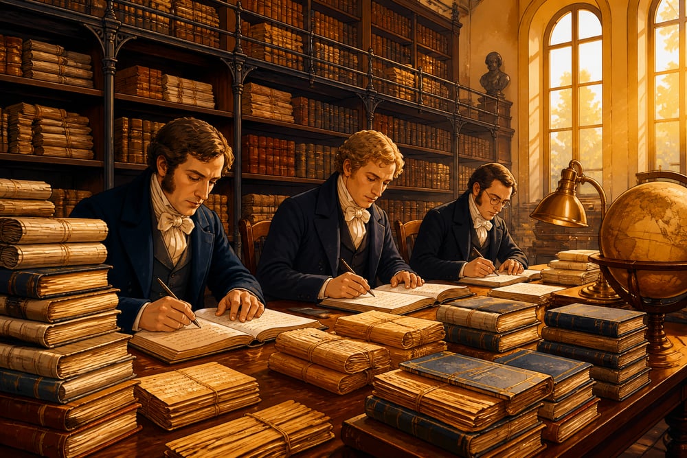 British colonial scholars amid towering Indological citations