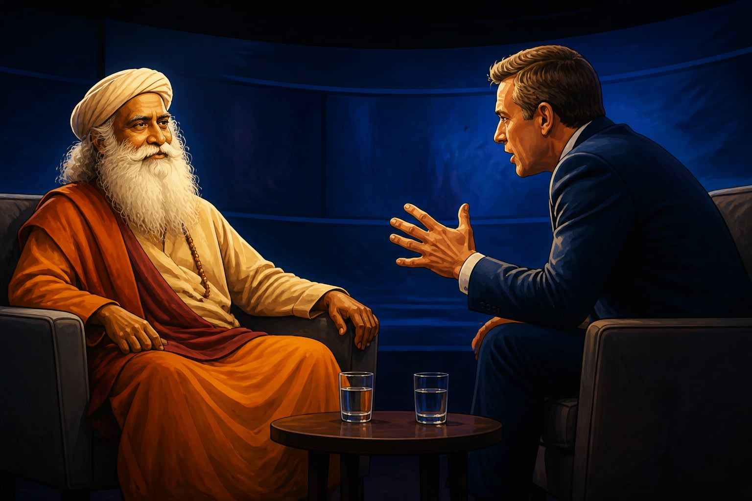 Sadhguru on BBC HardTalk facing hostile Western interviewer