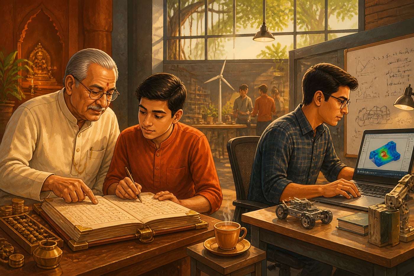A Marwari elder and an IIT engineer working together