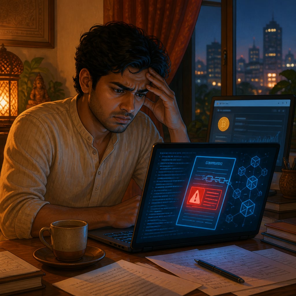 A frustrated user facing an unjust smart-contract execution