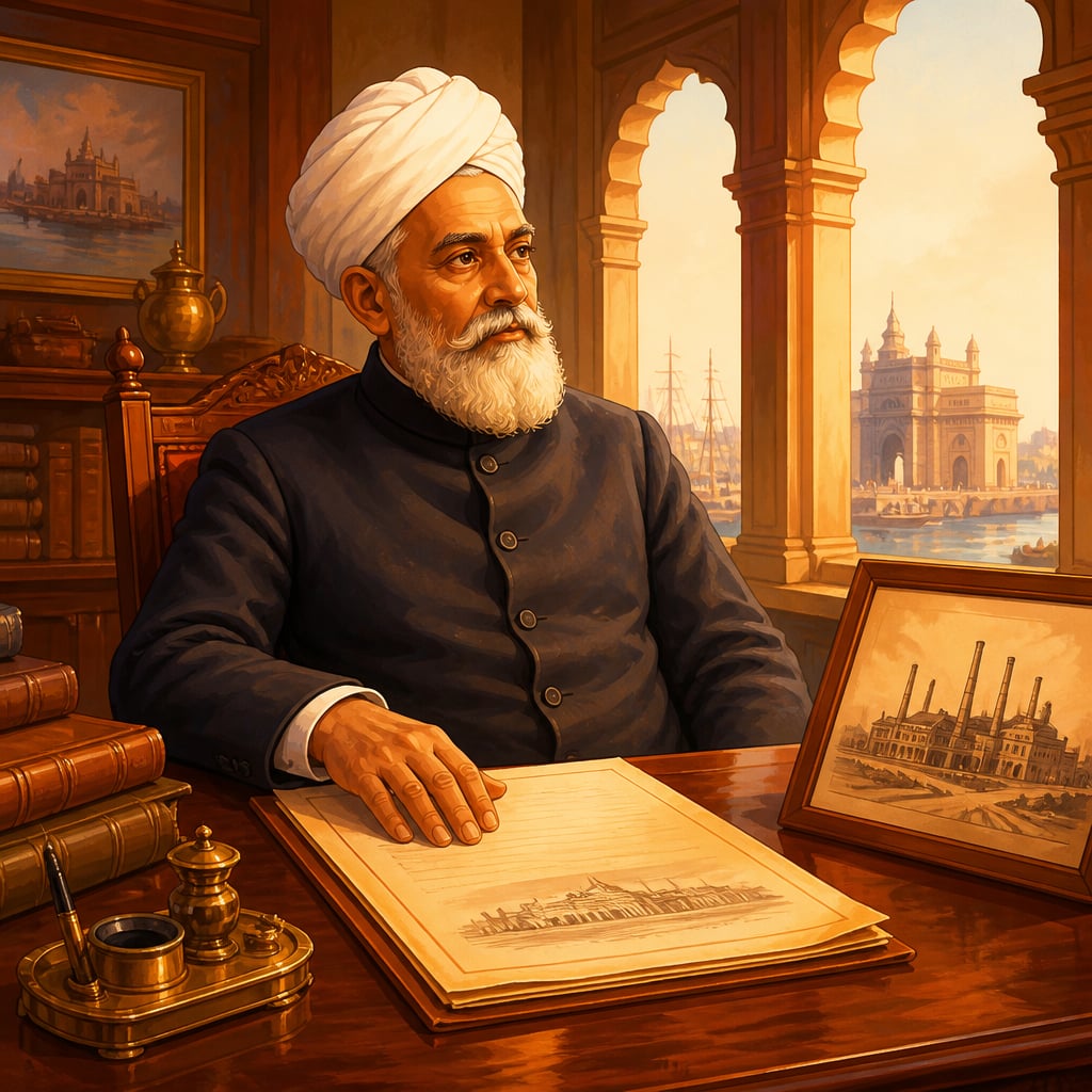 Jamsetji Tata founding TISCO with steel mill plans