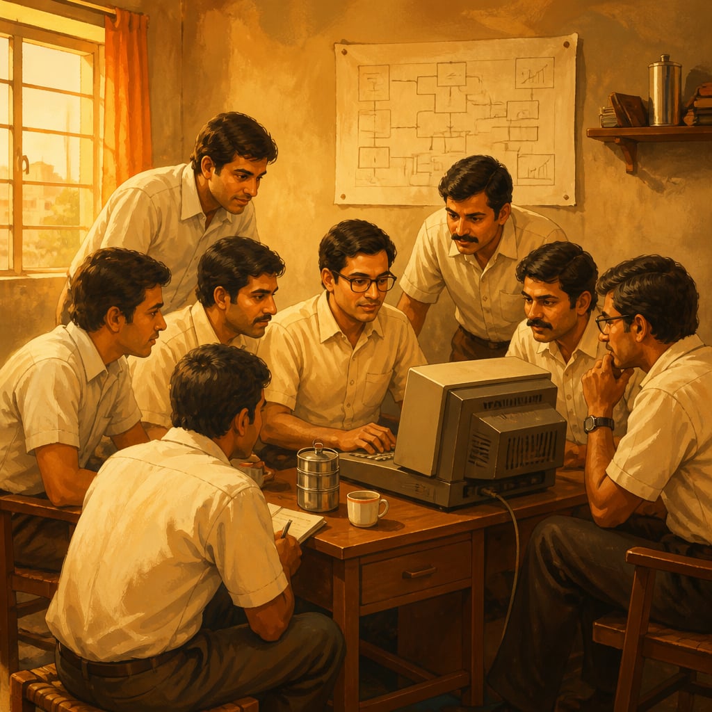 Narayana Murthy founding an IT company in 1981 Pune