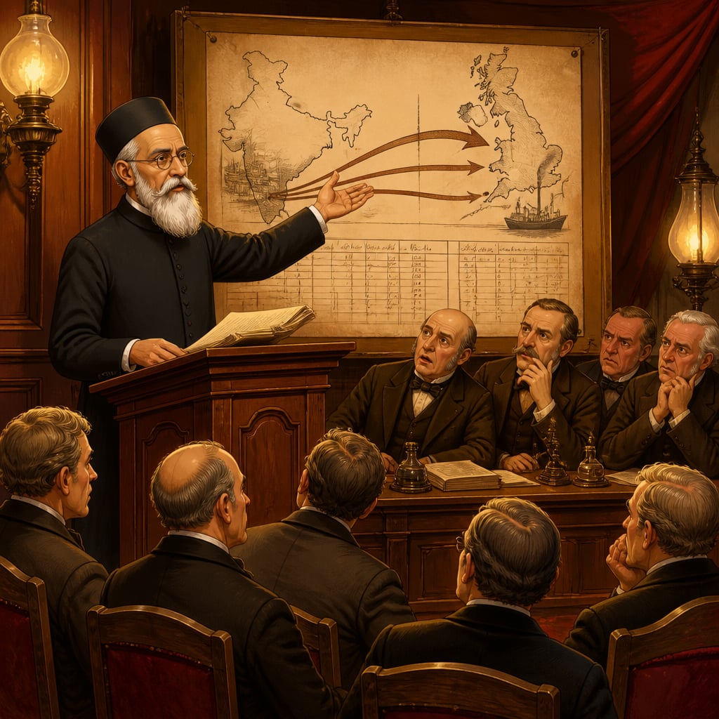 Dadabhai Naoroji documenting the colonial drain of wealth