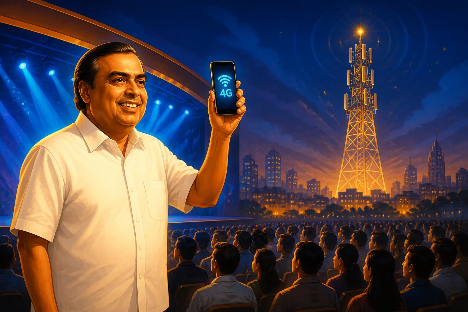 Mukesh Ambani at the Reliance Jio launch 2016