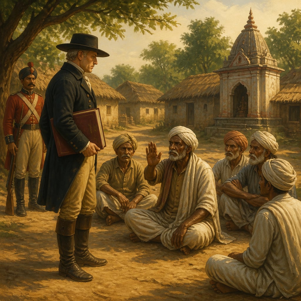 Charles Grant at a Bhagalpur village in 1790