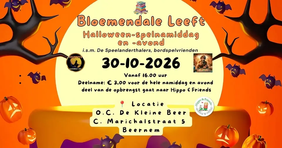 Bloemendale Leeft: Halloween spelnamiddag en -avond