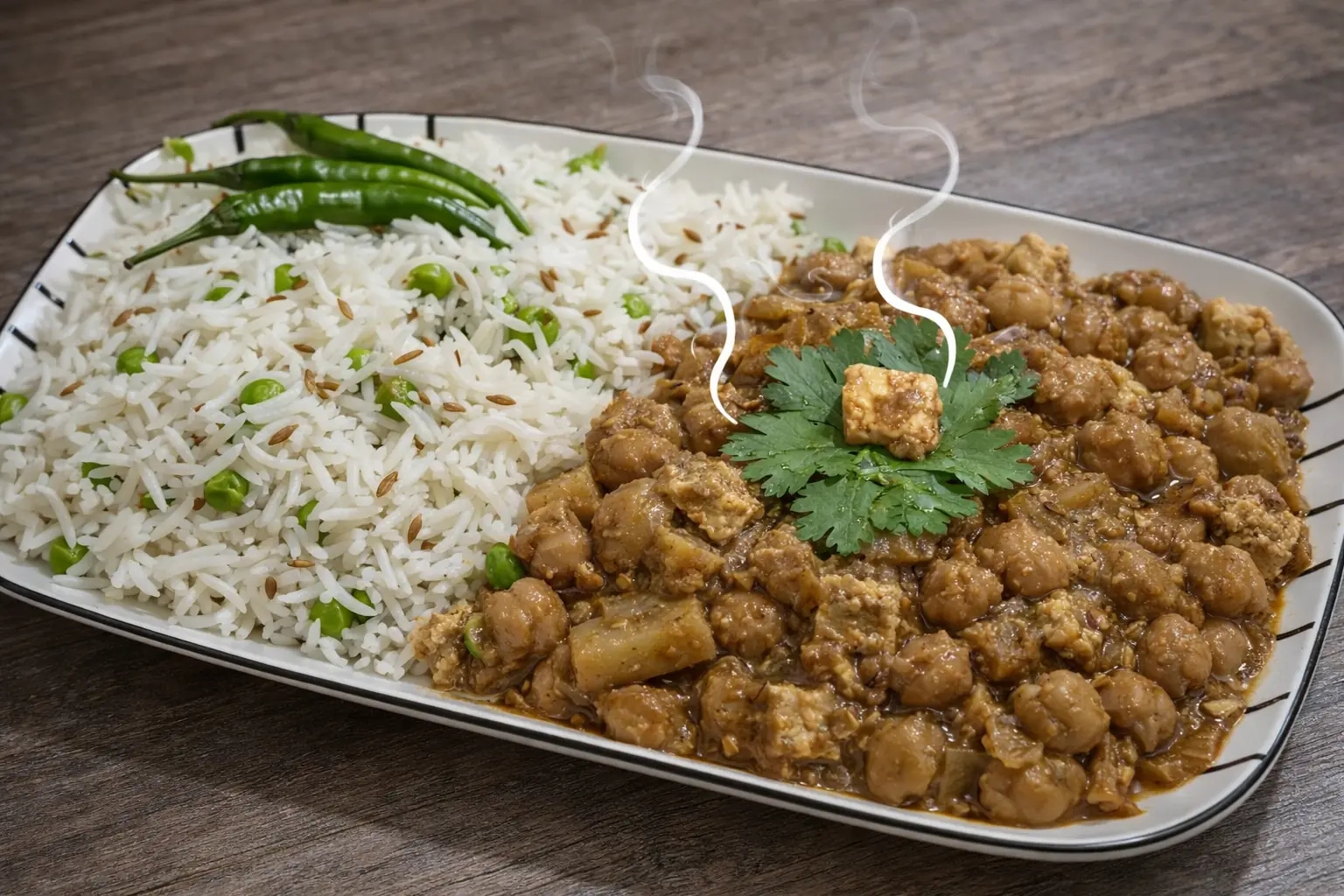 Spiced Punjabi Chole with Paneer | Rich & Flavorful One-Pot Chickpeas - Cover Image