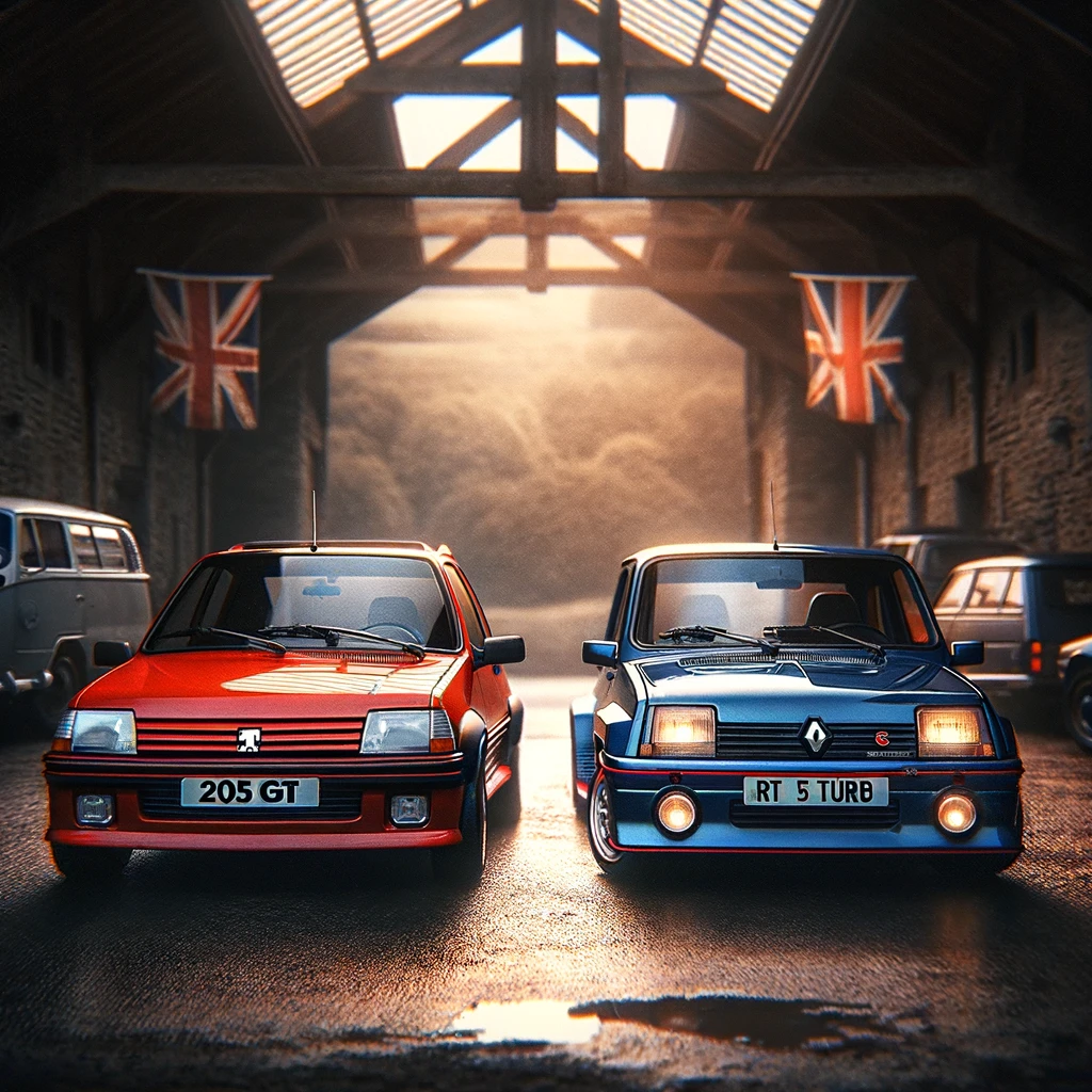 Quand le Passé Accélère : La Renaissance des Icônes Automobiles avec la Peugeot 205 GTI et la Renault 5 Turbo
