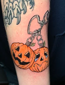 pumpkin keychain