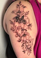 Floral tattoo