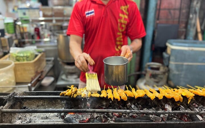 Bangkok Night Tuk Tuk Food and Drink Tour with Night Market and Hidden Bar Visit Image 3