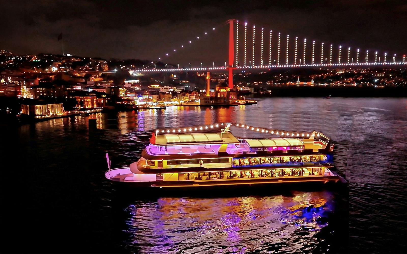 Bosphorus Dinner Cruise with Turkish Show & Private Table Image 1