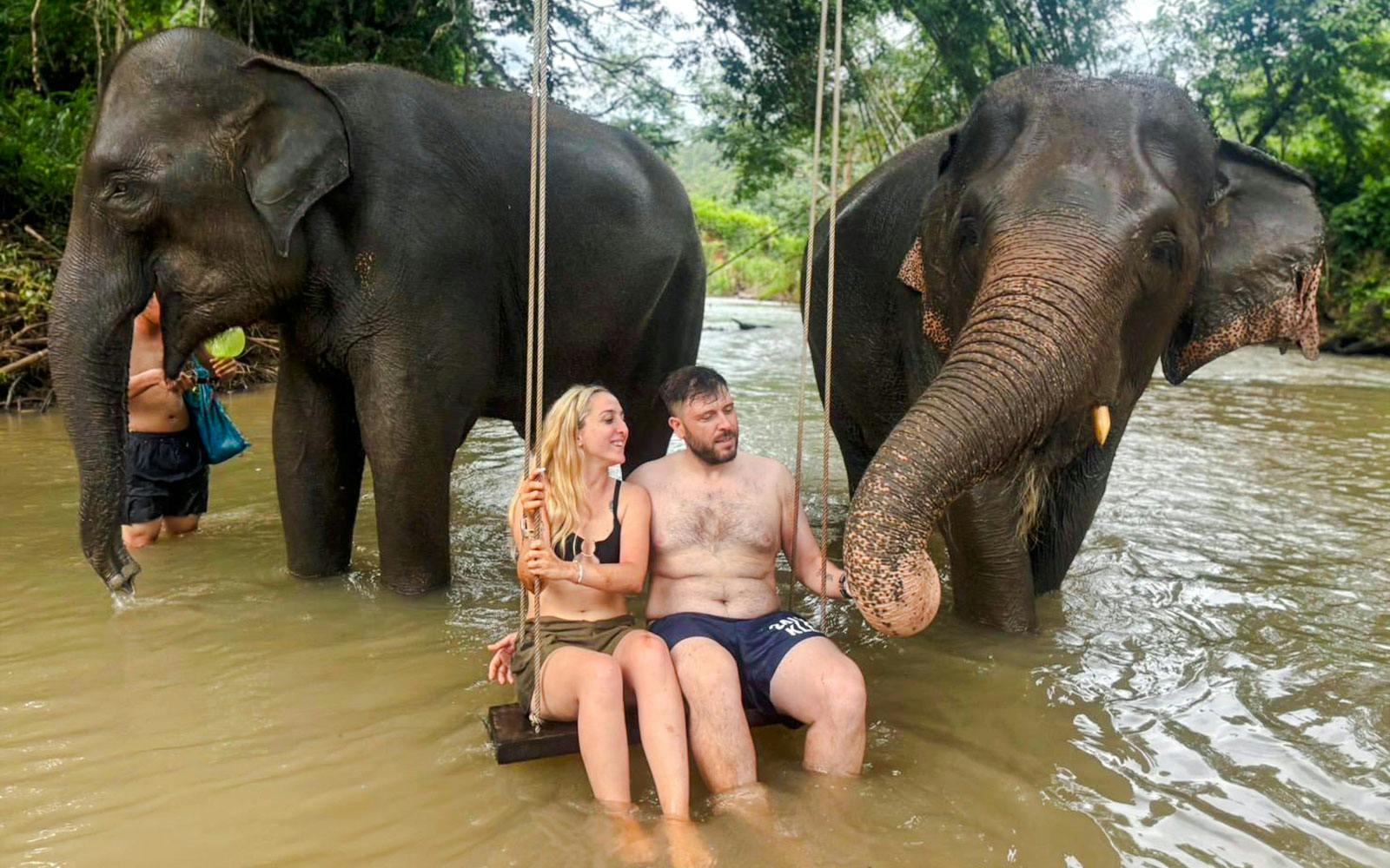 Chiang Mai: Pon Elephant Sanctuary Full-Day Guided Tour with Waterfall Experience Image 3