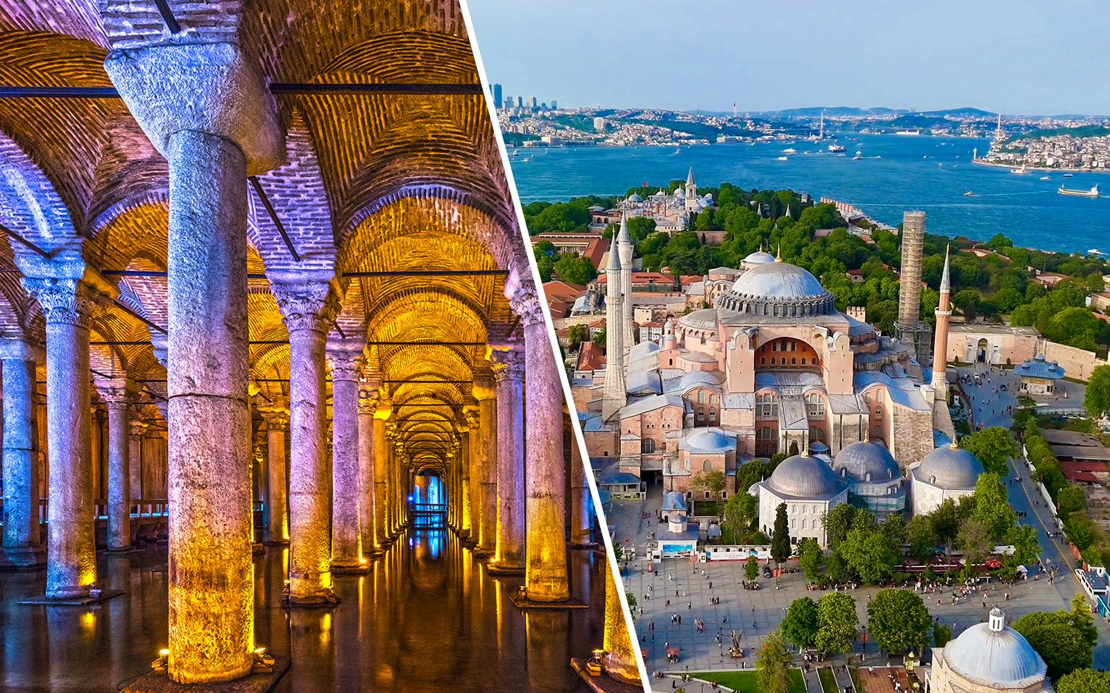 Combo: Hagia Sophia + Basilica Cistern Skip-the-Line Tickets with Audio Guide Image 1