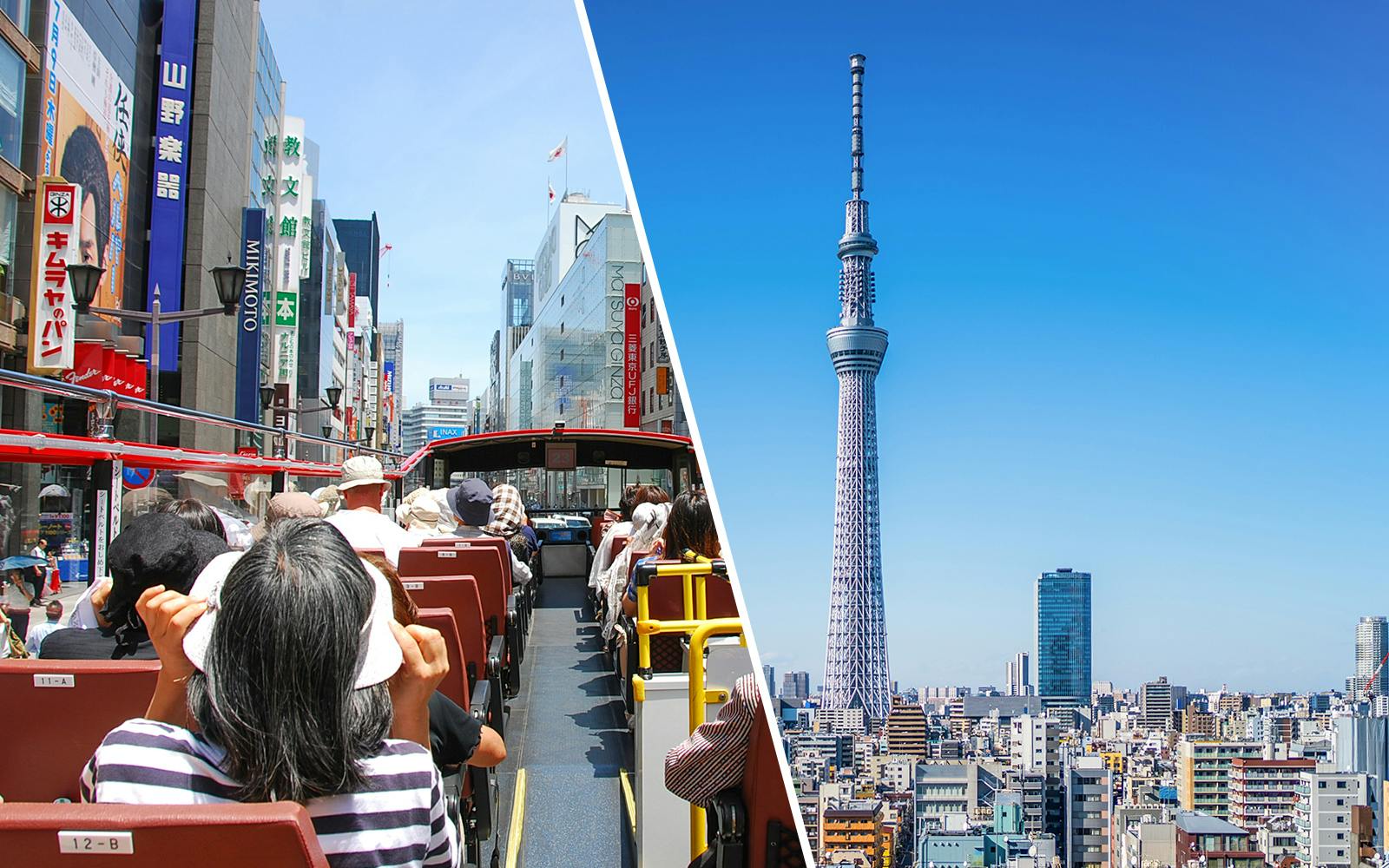 Combo: Tokyo Hop-On Hop-Off Bus Tour + TOKYO SKYTREE Tickets Image 1
