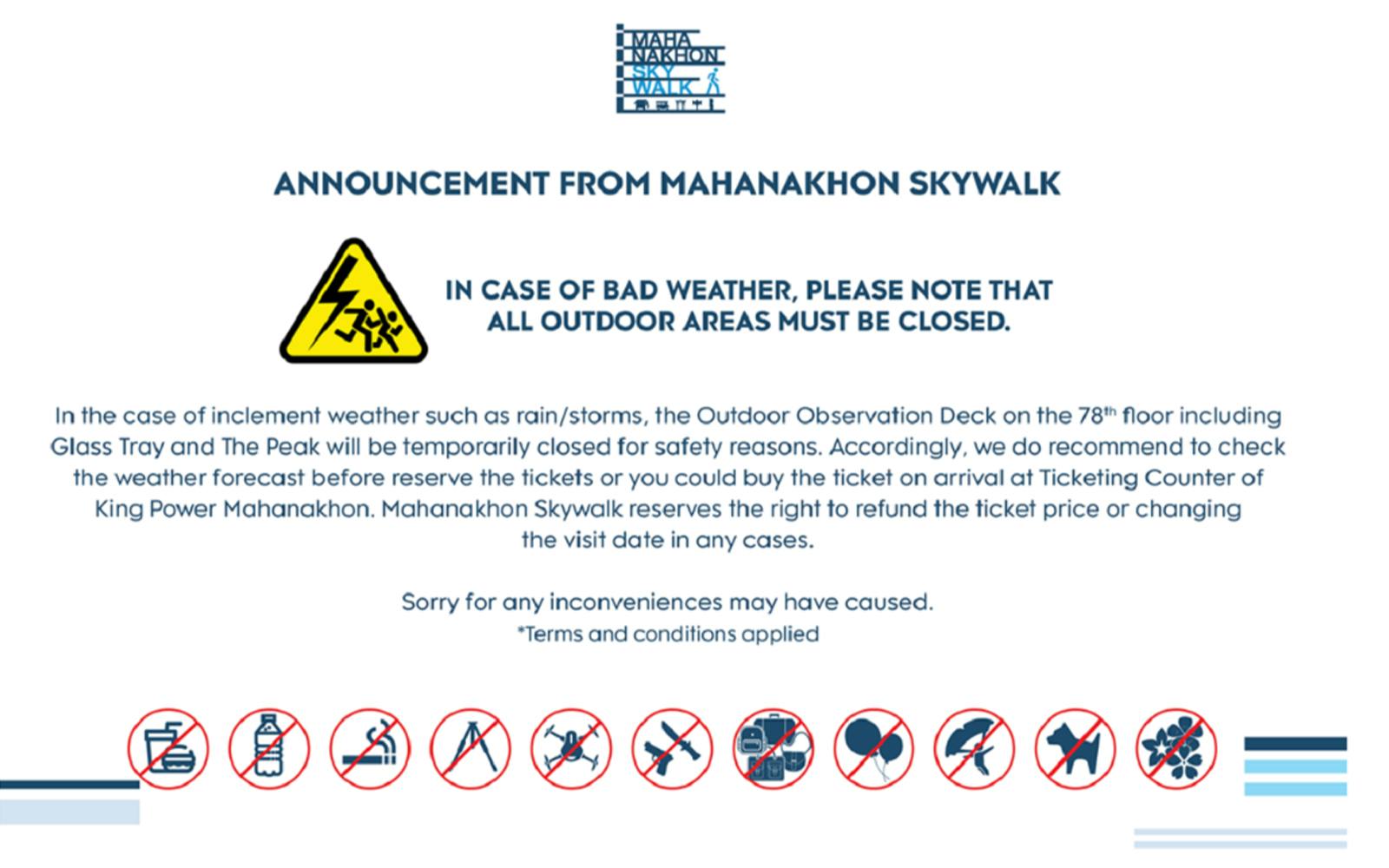 [Direct Entry] Mahanakhon SkyWalk Tickets with Rooftop Access Image 12