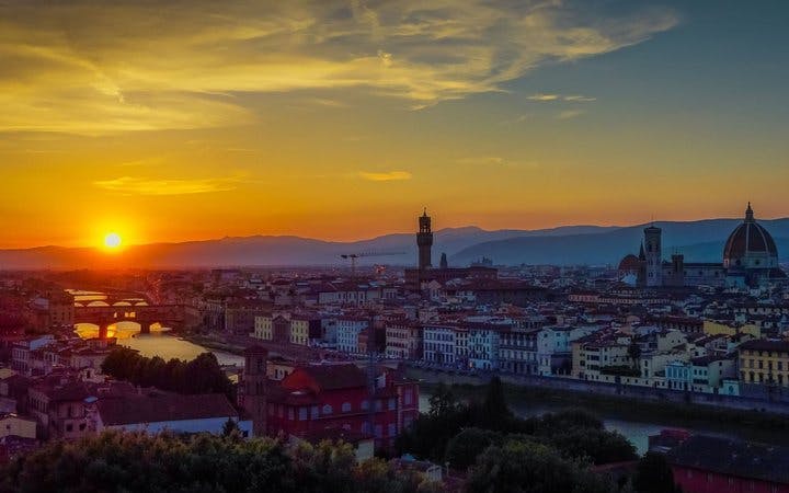 Florence Private Sunset Tour by Electric Golf Cart with Panoramic Hill Views Image 1