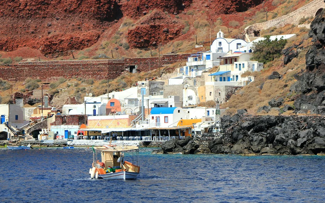 From Fira: Santorini Volcano, Hot Springs & Thirassia Day Cruise  Image 6