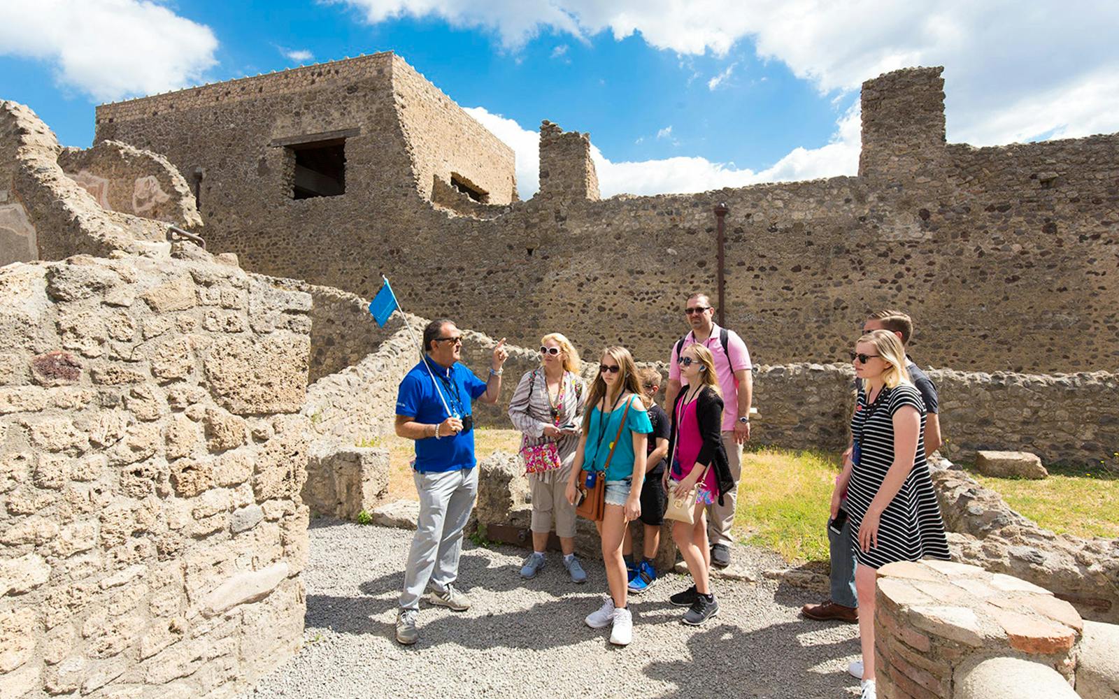 From Naples: Pompeii, Herculaneum & Vesuvius Day Trip with Transfers Image 1