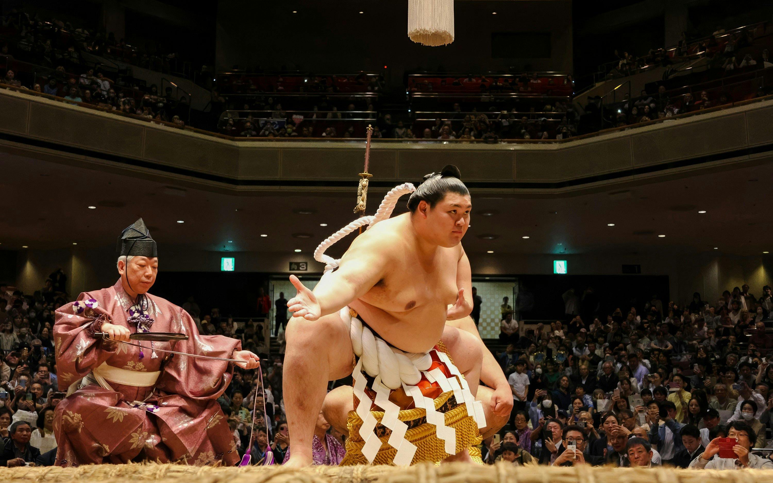 Grand Sumo Tournament with Reserved Seats & Expert English Guide · Ryōgoku Kokugikan Image 2