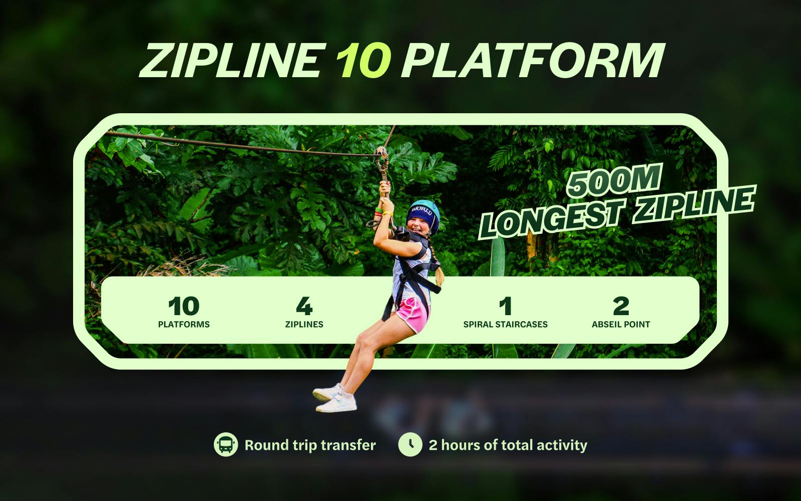 Hanuman World: 10 Platforms Zipline Adventure Image 2