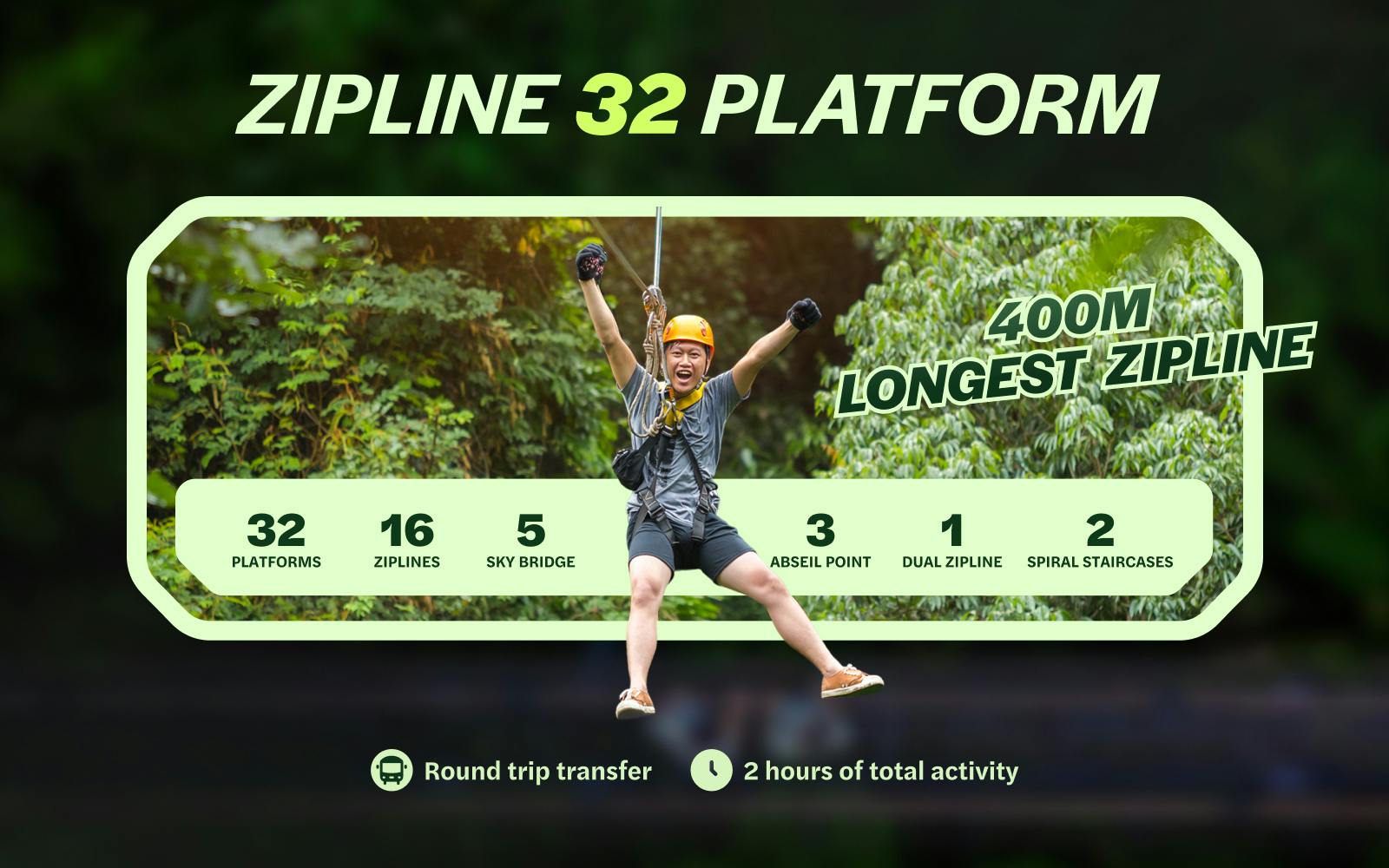 Hanuman World: 32 Platforms Zipline Adventure Image 2