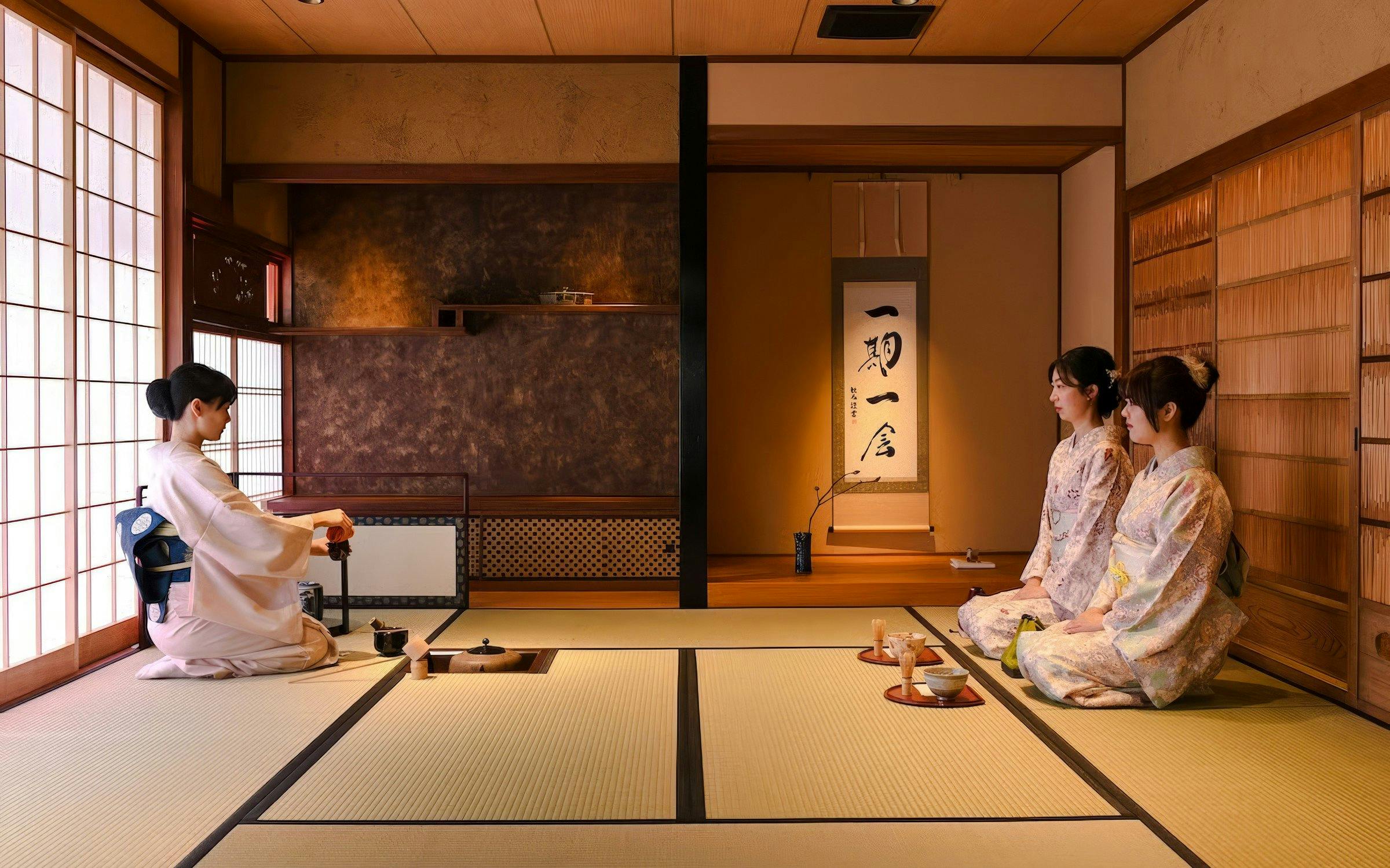 Kyoto Gion Area: Kimono Tea Ceremony at Kyoto Orizuruya Image 1