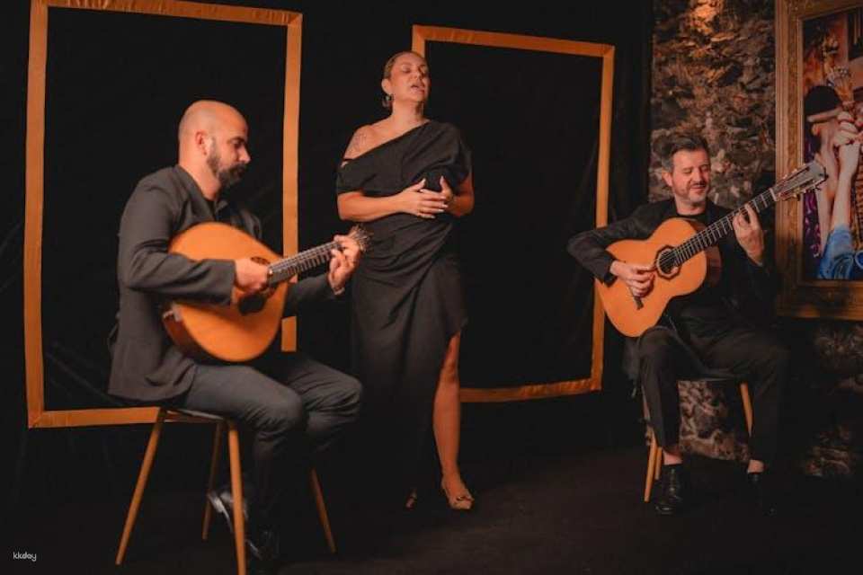 Madeira Fado experience with a glass of wine