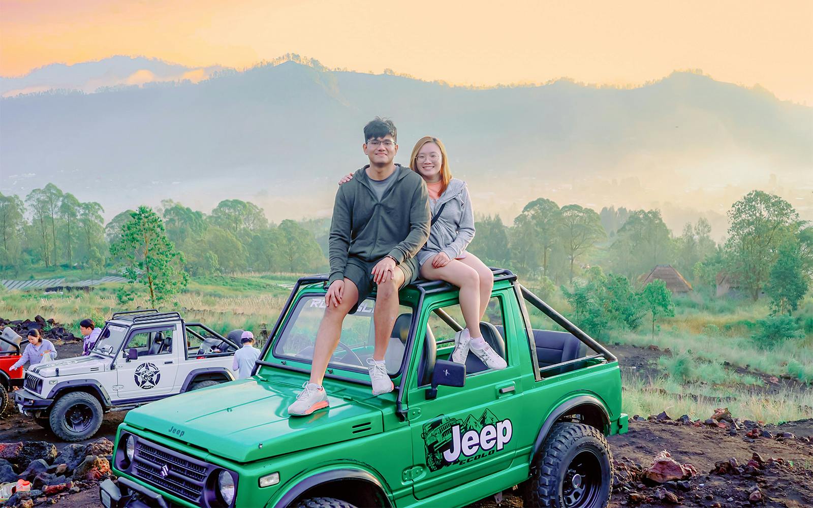 Mount Batur Sunrise Tour by Trek/Jeep with Natural Hot Springs & Hotel Transfers Image 2