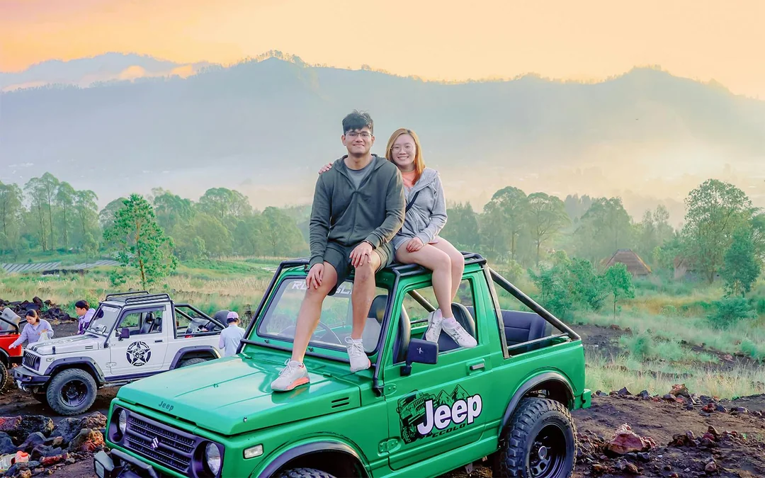 Mount Batur Sunrise Tour by Trek/Jeep with Natural Hot Springs & Hotel Transfers Image 2