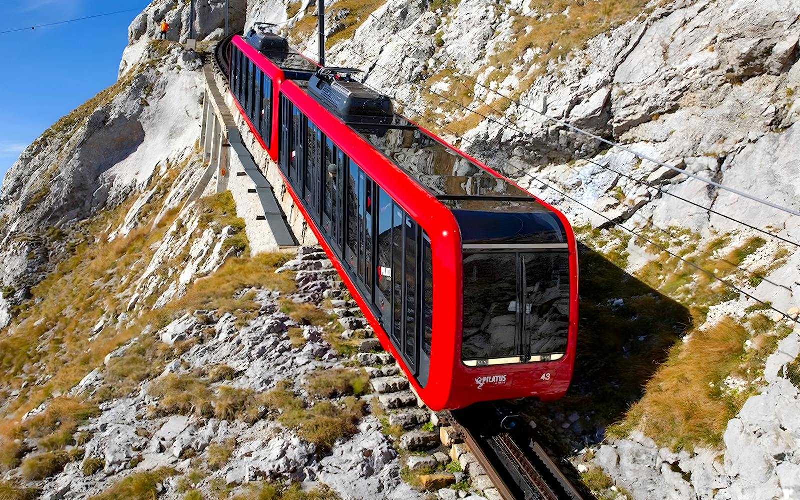 Mount Pilatus: Cogwheel Train & Cable Car Round-Trip Tickets Image 1
