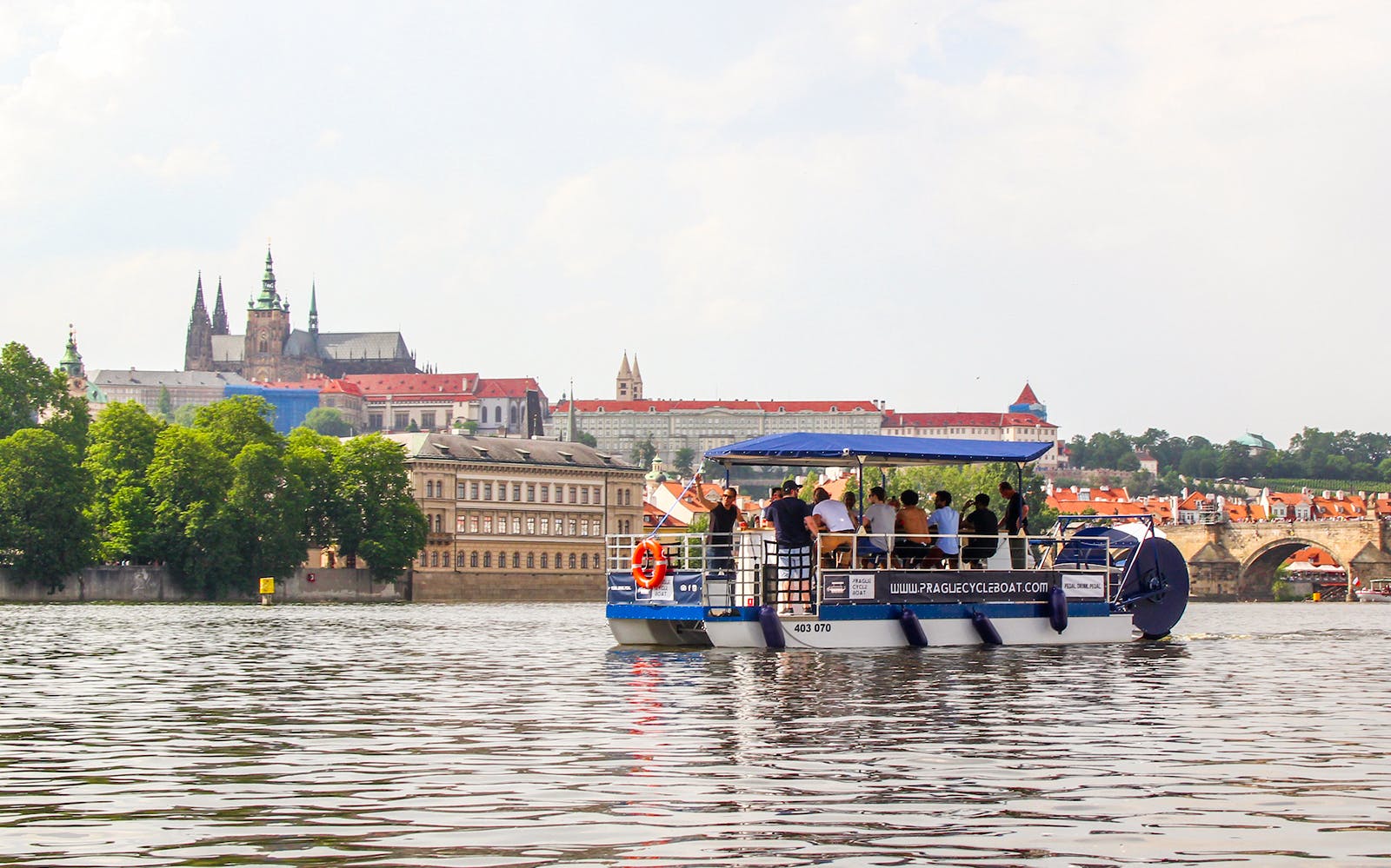 Prague Cycle Boat Tour with Unlimited Beer Image 9