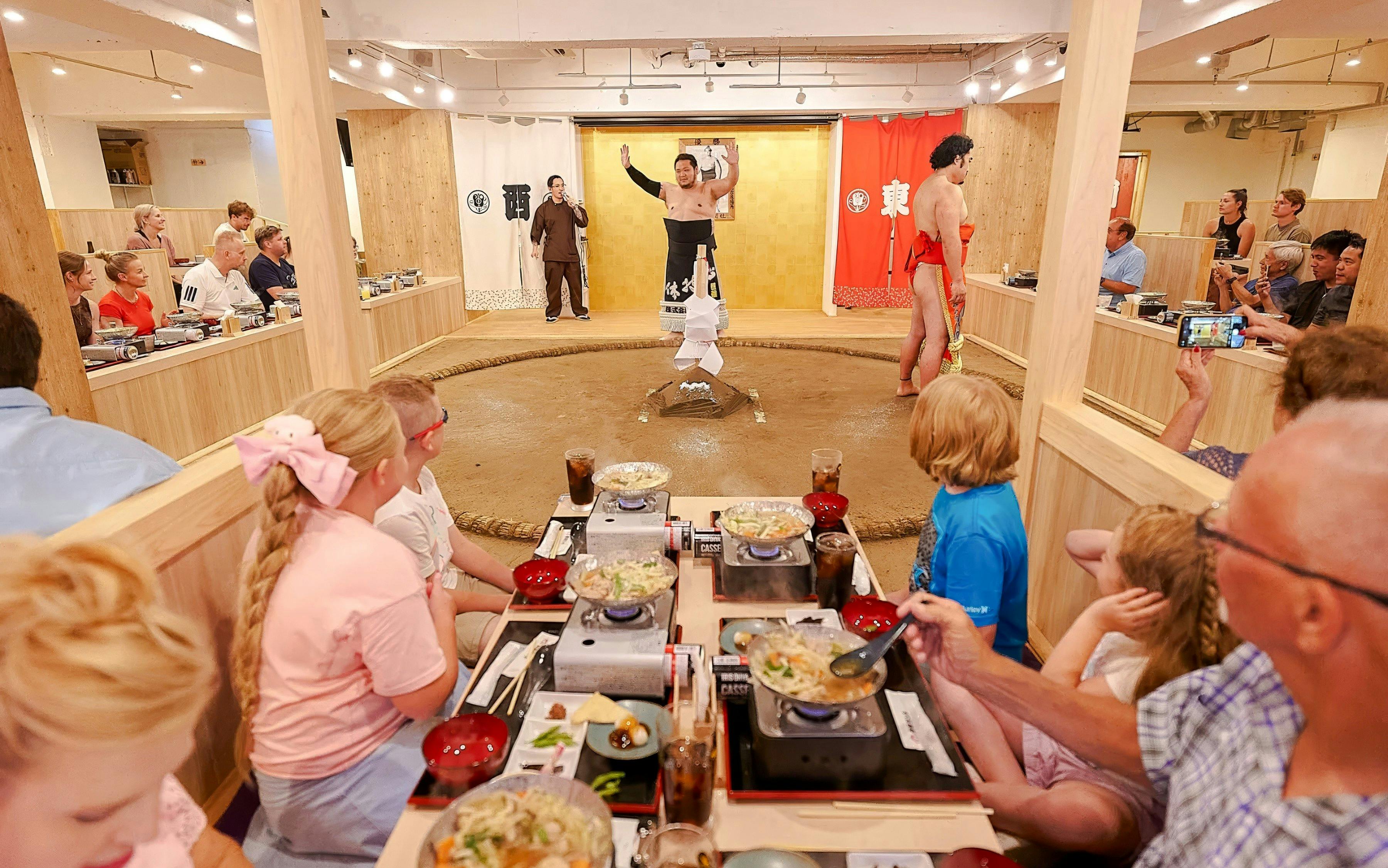 Sumo Show, Ring Practice & Chanko-Nabe Dinner with a Retired Wrestler · Ryogoku Image 1