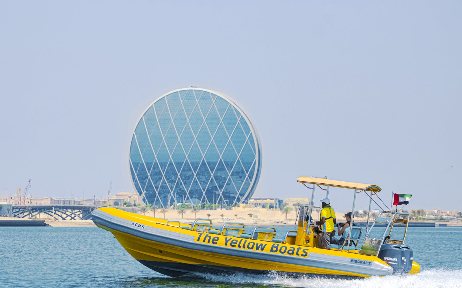 Yellow Boats: Sightseeing Speedboat Tour of Yas Island Image 1
