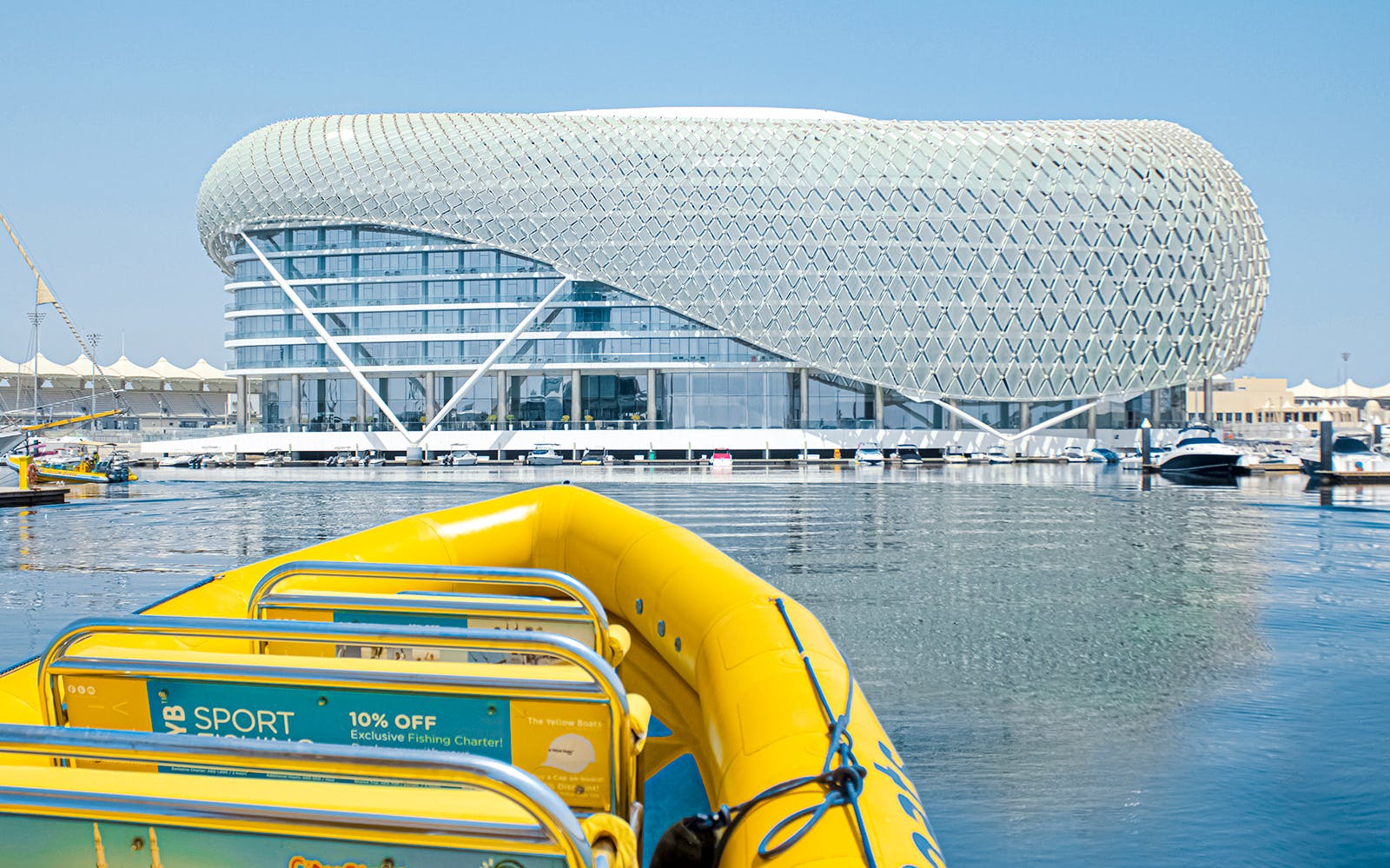 Yellow Boats: Sightseeing Speedboat Tour of Yas Island Image 2