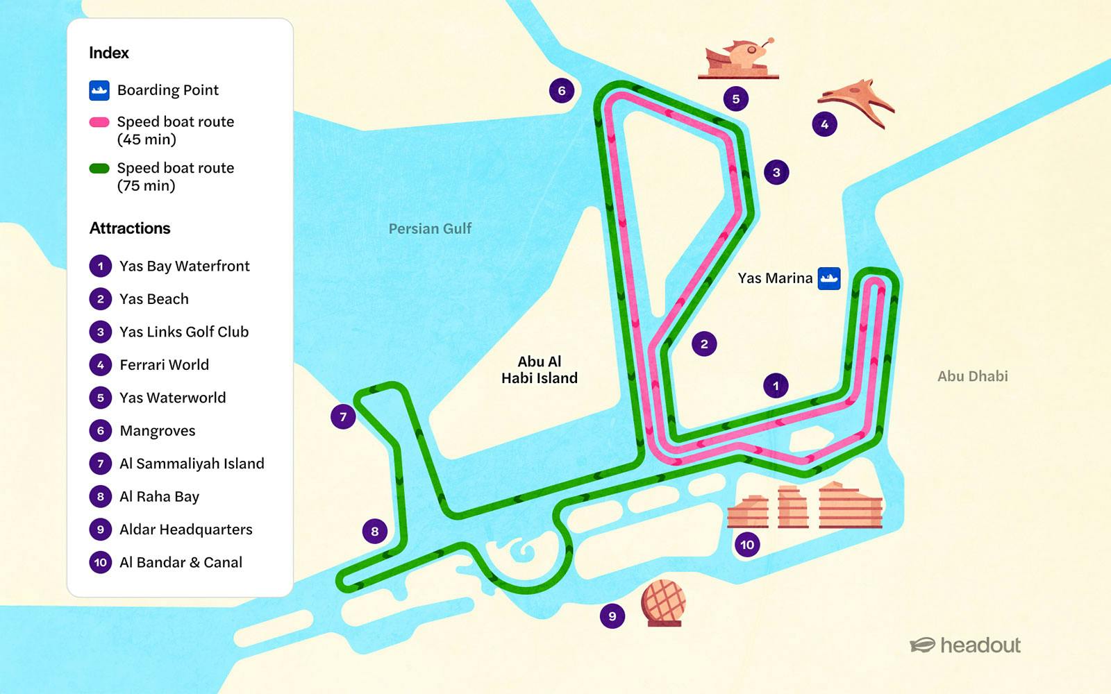 Yellow Boats: Sightseeing Speedboat Tour of Yas Island Image 3
