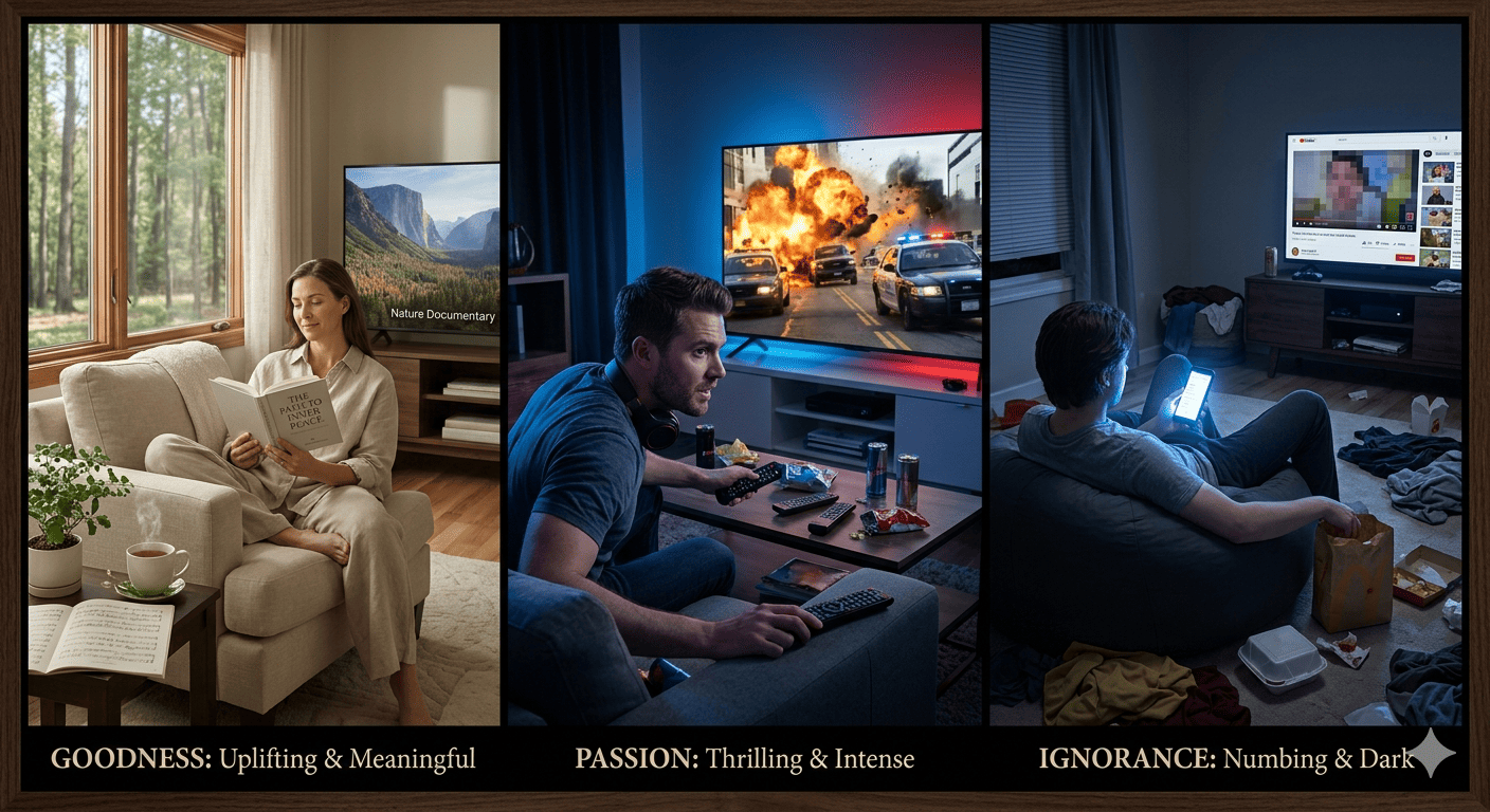 Entertainment Choices and the Three Modes