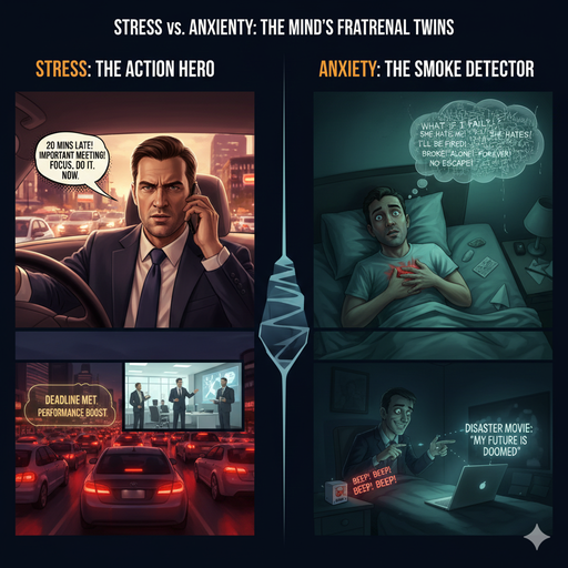 Understanding stress and anxiety are they same.
