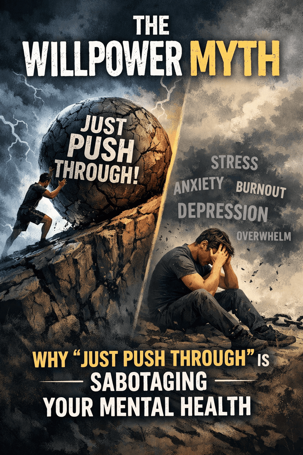 Will power and mental health. (The Willpower Myth: Why "Just Push Through" Is Sabotaging Your Mental Health)
