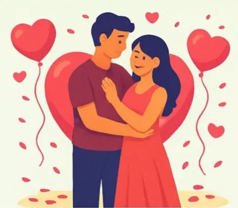 Romantic candlelight and flowers for anniversary celebration