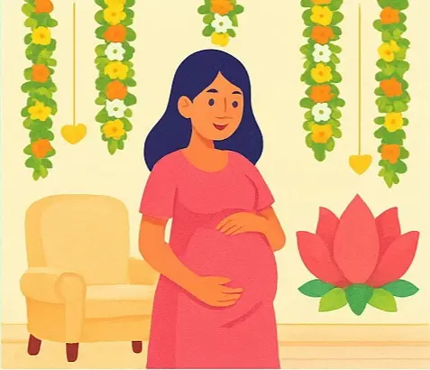 Pastel baby shower setup with welcome sign and balloons