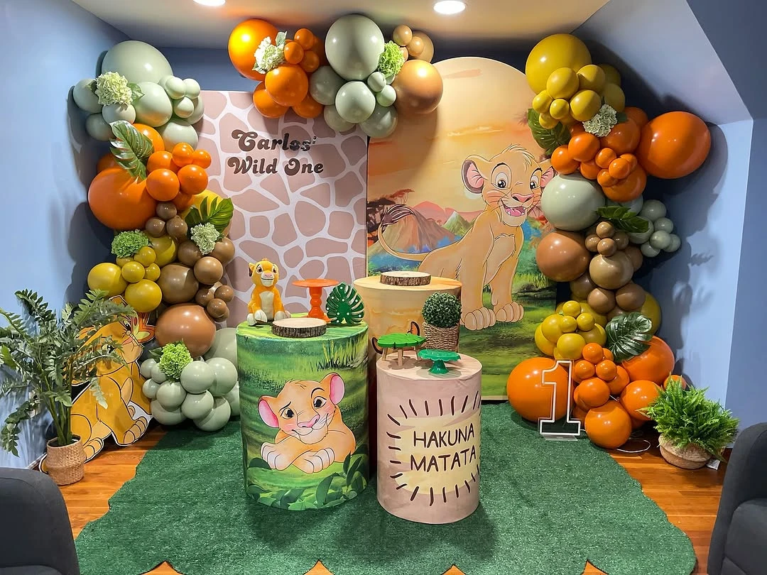 Lion King Jungle Safari Birthday Theme Setup