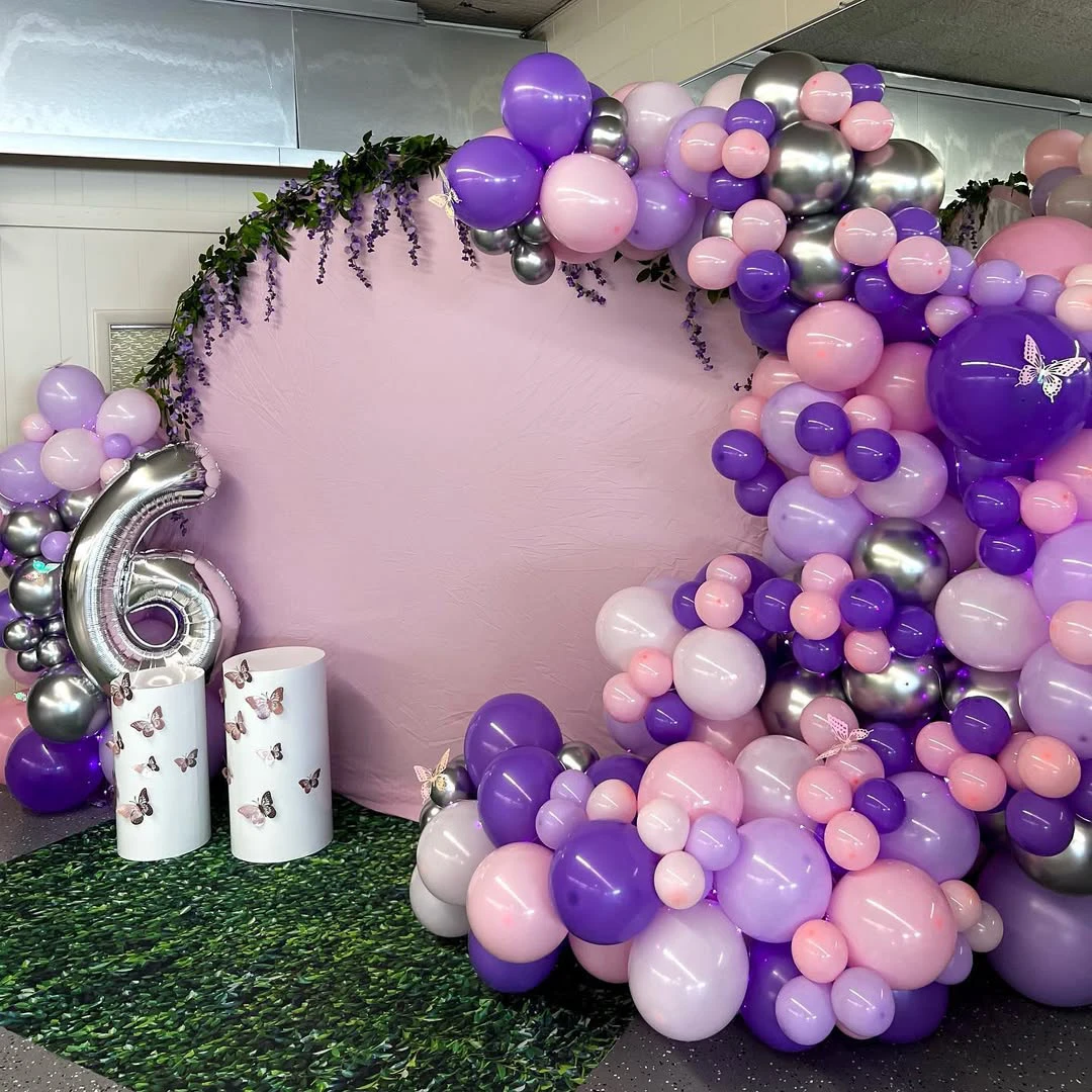 Butterfly Garden Fantasy Birthday Balloon Setup