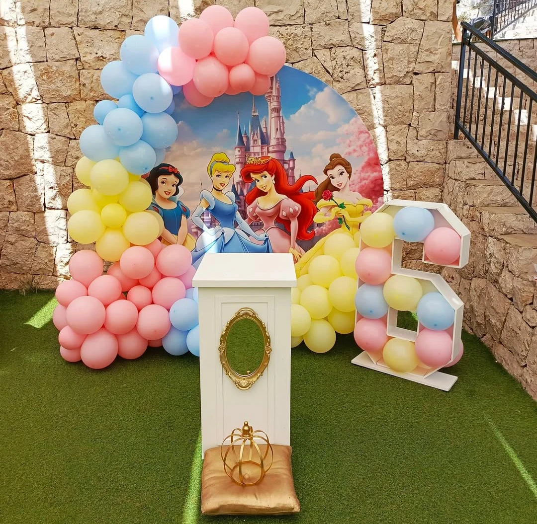 Princess Birthday Castle Balloon Setup