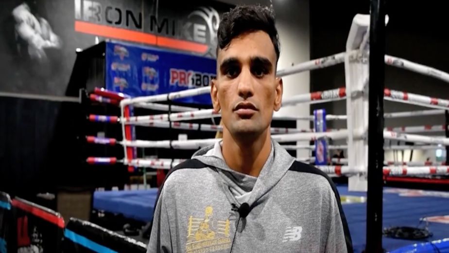 Boxer Mandeep Jangra secures his second victory in professional bout with TKO