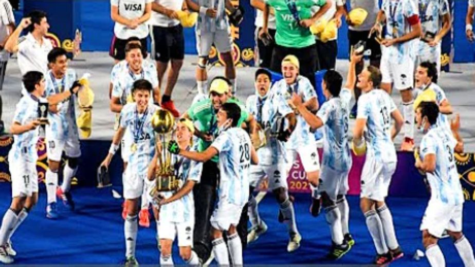 Domene's hat-trick hands Argentina second Junior Hockey WC title