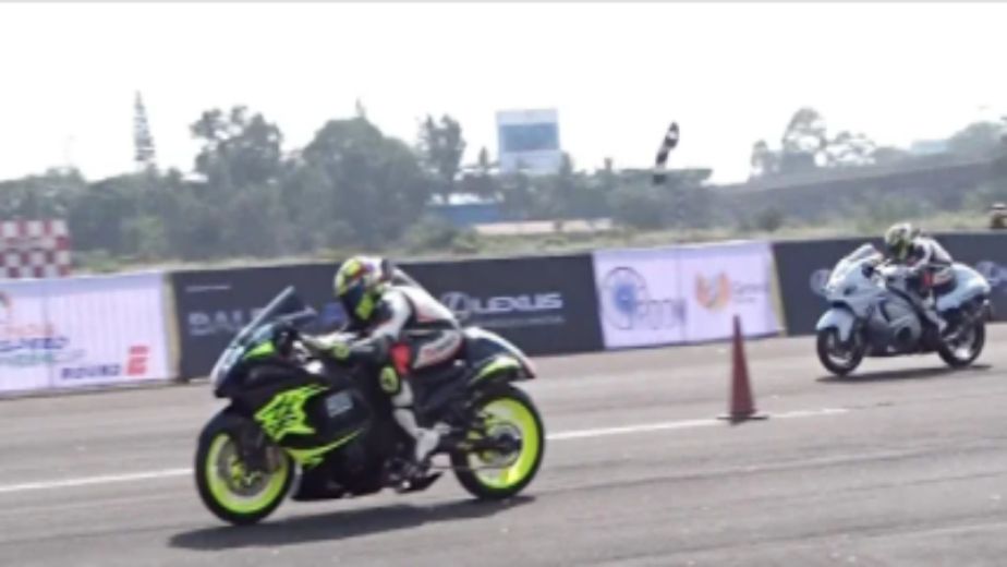 Muddappa sets national drag record in 600cc unrestricted open bike event