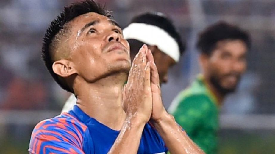 Chhetri not happy with Indian team's performance against Singapore