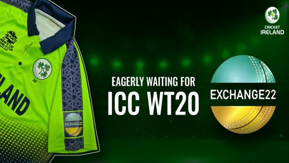 Cricket Ireland unveils new Men's T20 World Cup shirt with Exchange 22 as sponsor