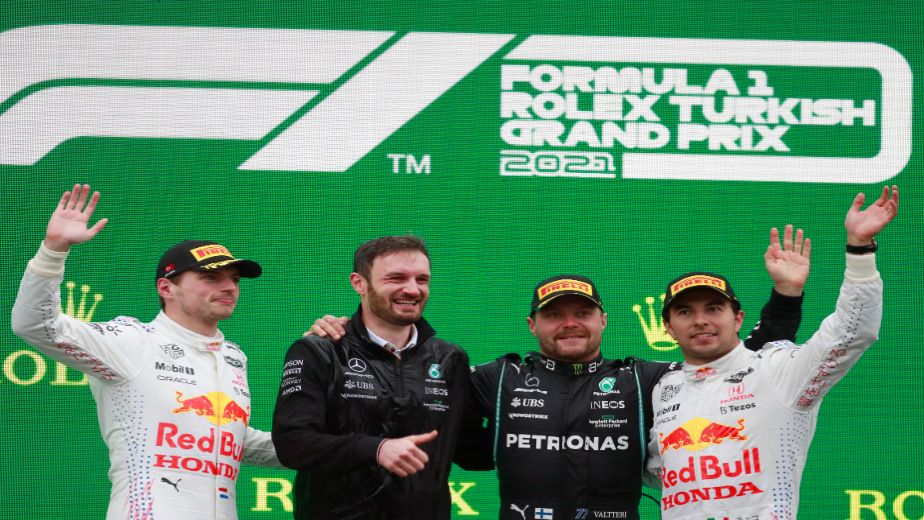 Max Verstappen retakes Drivers Championship lead over Lewis Hamilton as Valtteri Bottas wins rain affected Turkish Grand Prix
